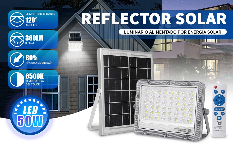 REFLECTOR CON PANEL SOLAR 40 LEDS |TY127672|