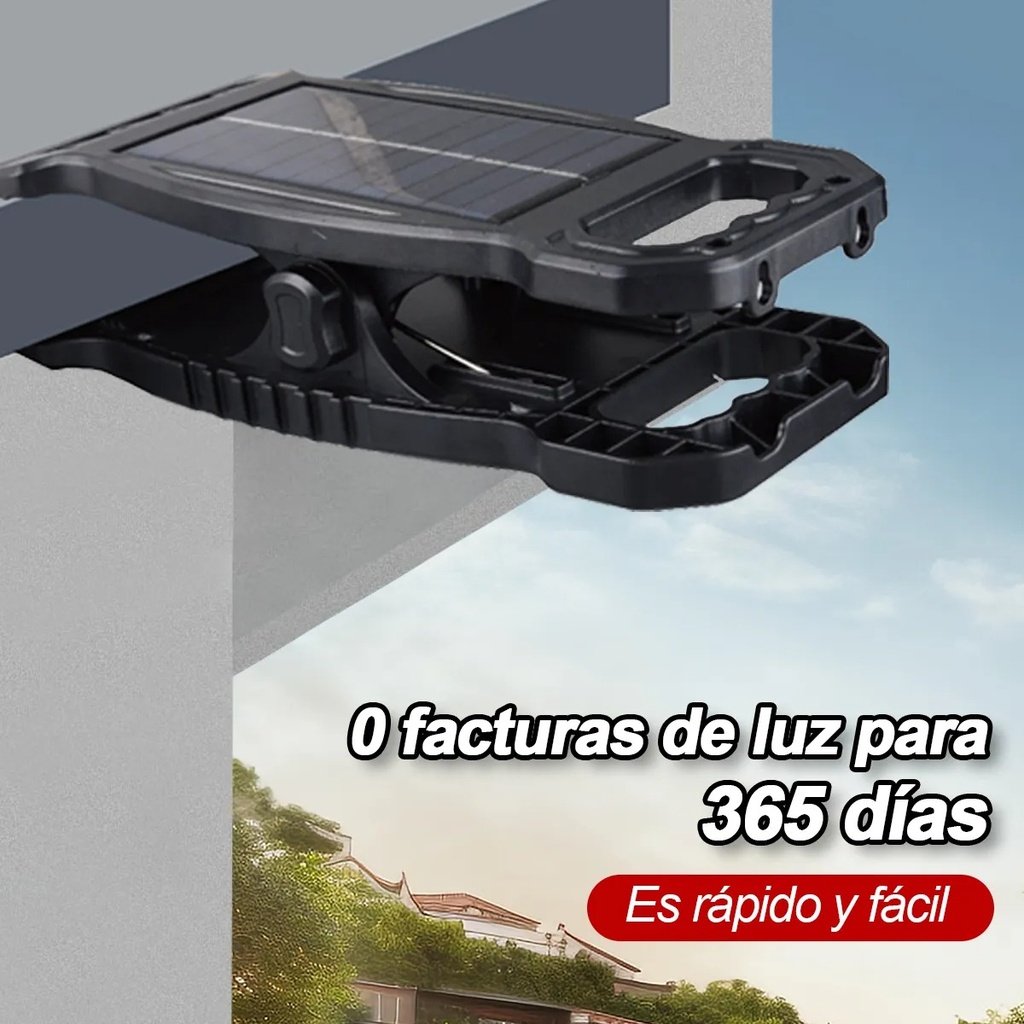 LUZ SOLAR Y RECARGABLE PORTATIL CLIP |440337| 