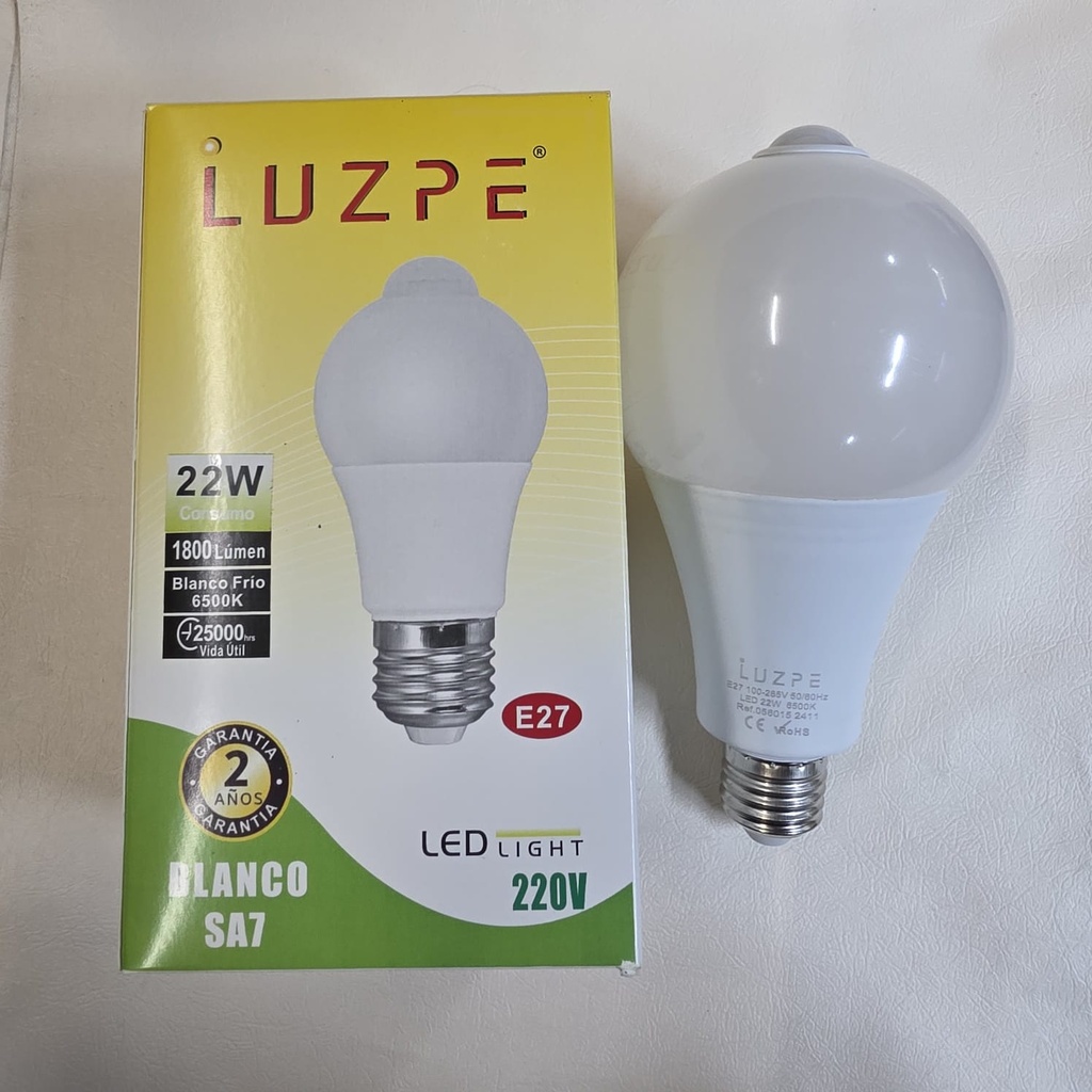 FOCO CON SENSOR DE MOVIMIENTO 22W