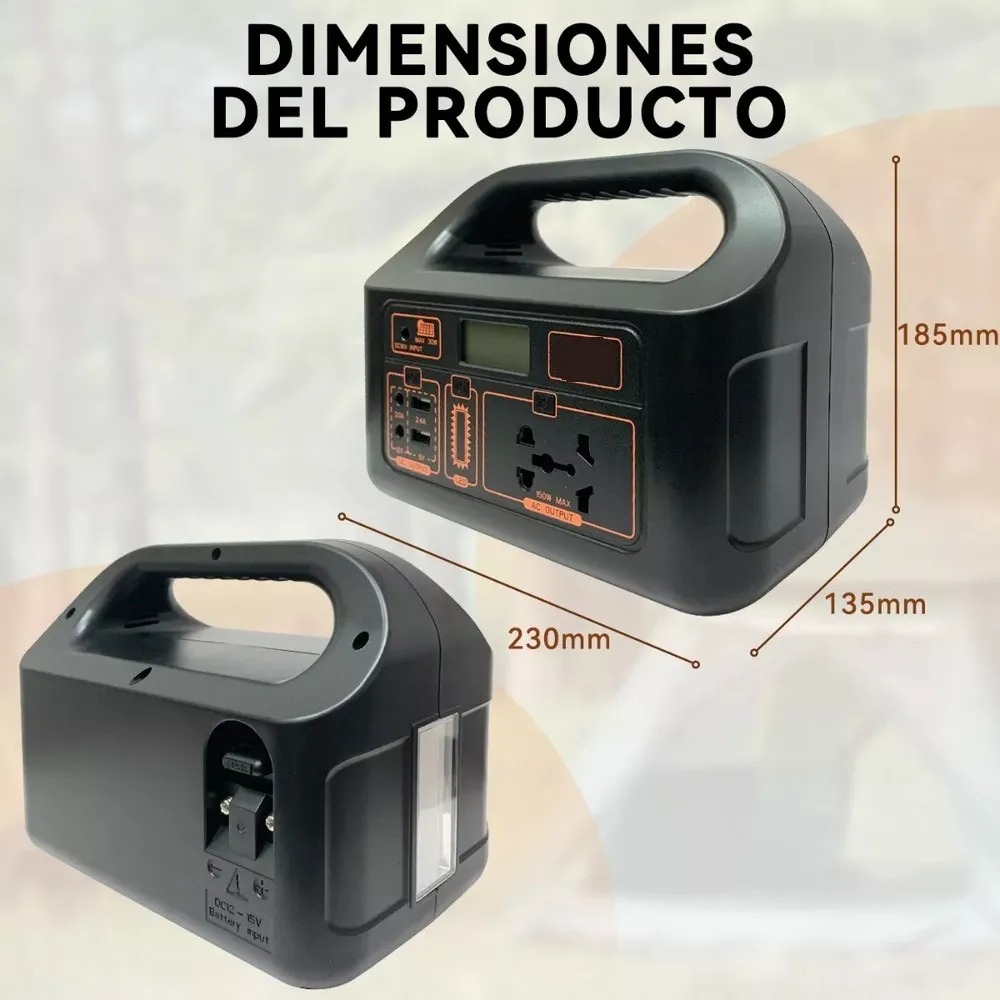 ESTACION DE ENERGIA PORTATIL 150W |EG008PB|