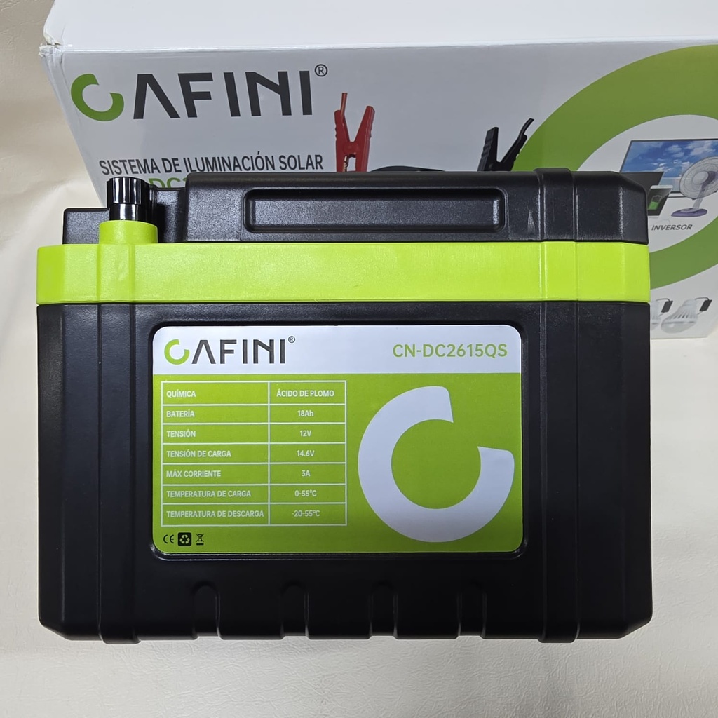 KIT SOLAR PORTATIL 18000mAh CAFINI CN-DC2615QS