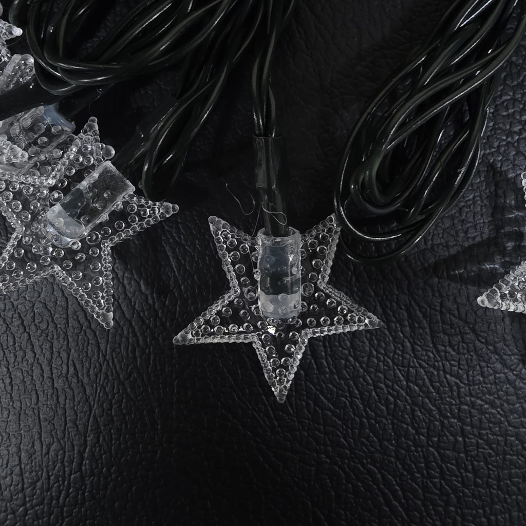 LUCES DE NAVIDAD SOLAR ESTRELLA BLANCA 5M-20 LED