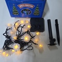 LUCES DE NAVIDAD SOLAR PIÑA NAVIDEÑA 5M-20 LED