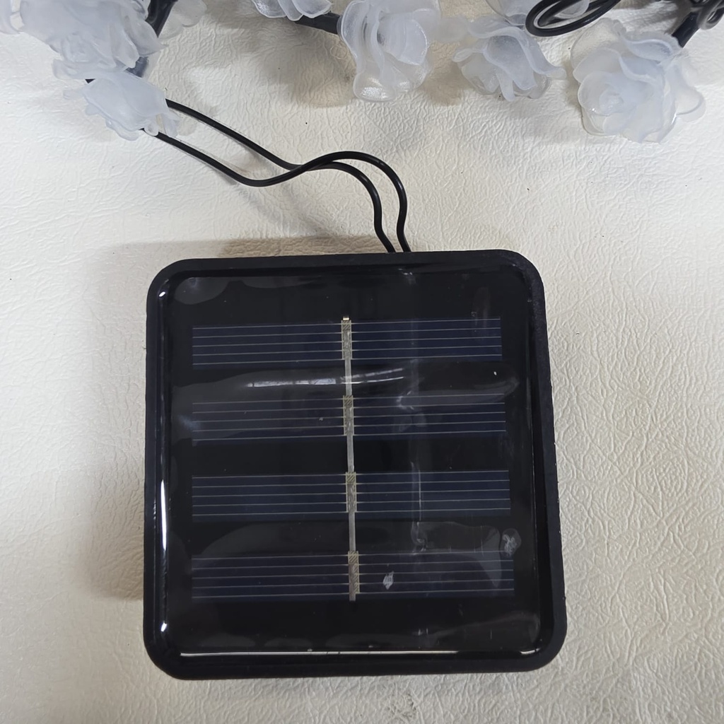 LUCES DE NAVIDAD SOLAR ROSA BLANCA 5M-20 LED