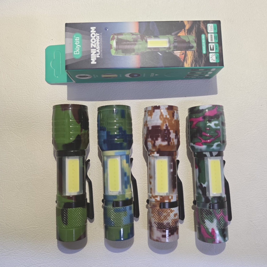 MINI LINTERNA TACTICA CAMUFLADA |SD-662|