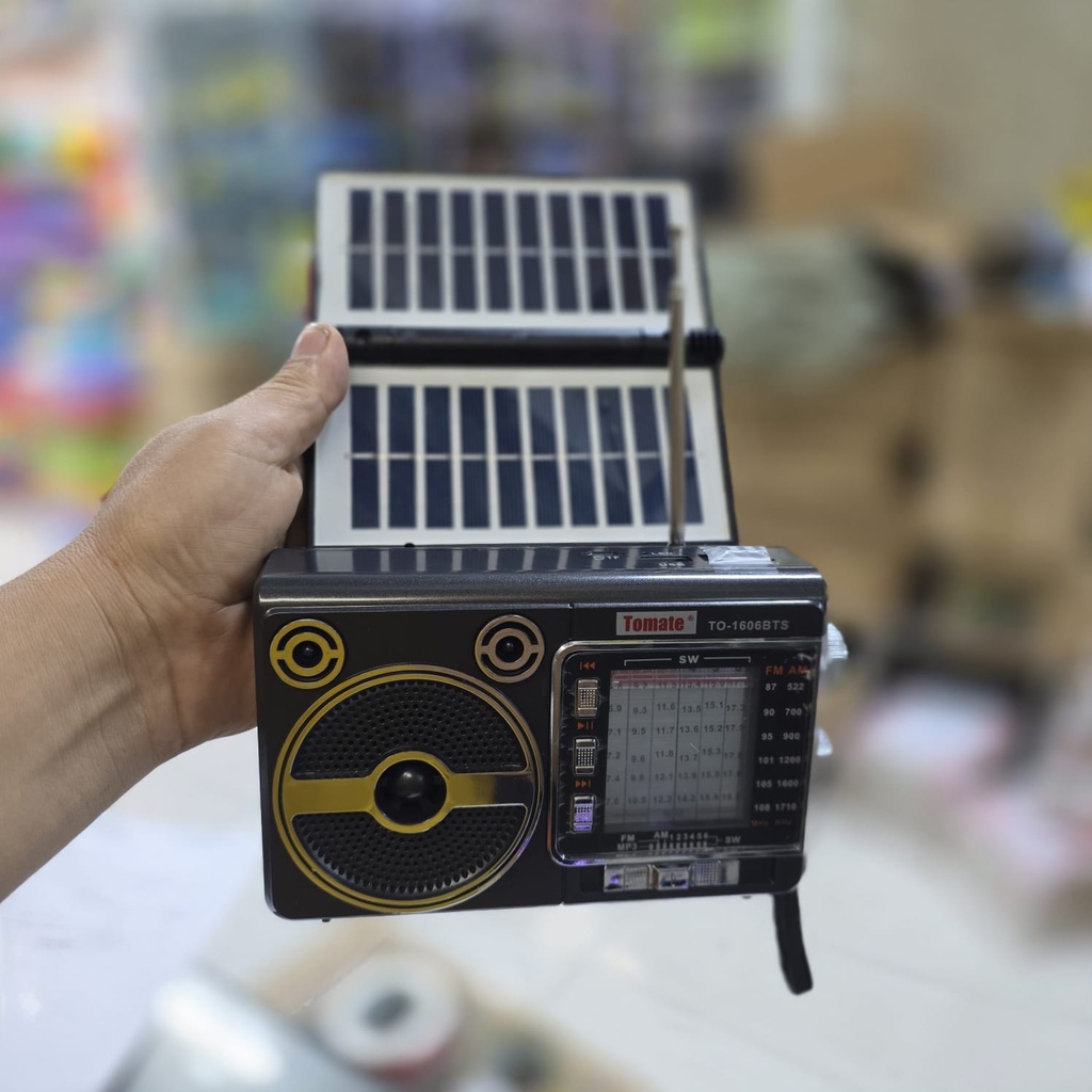 MINI RADIO PARLANTE SOLAR -ELECTRICO |TO-1606BTS|