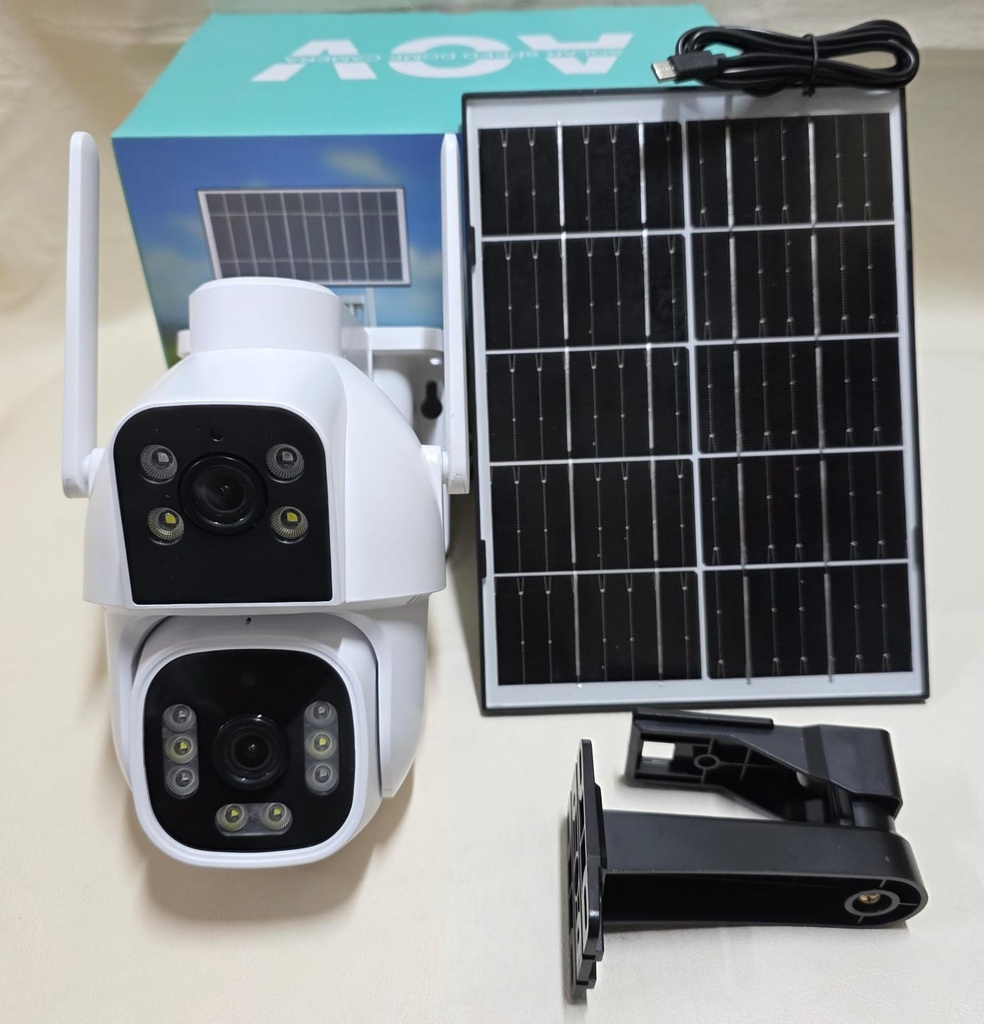 CAMARA SOLAR 2 LENTES CON CHIP |BT-HD72|