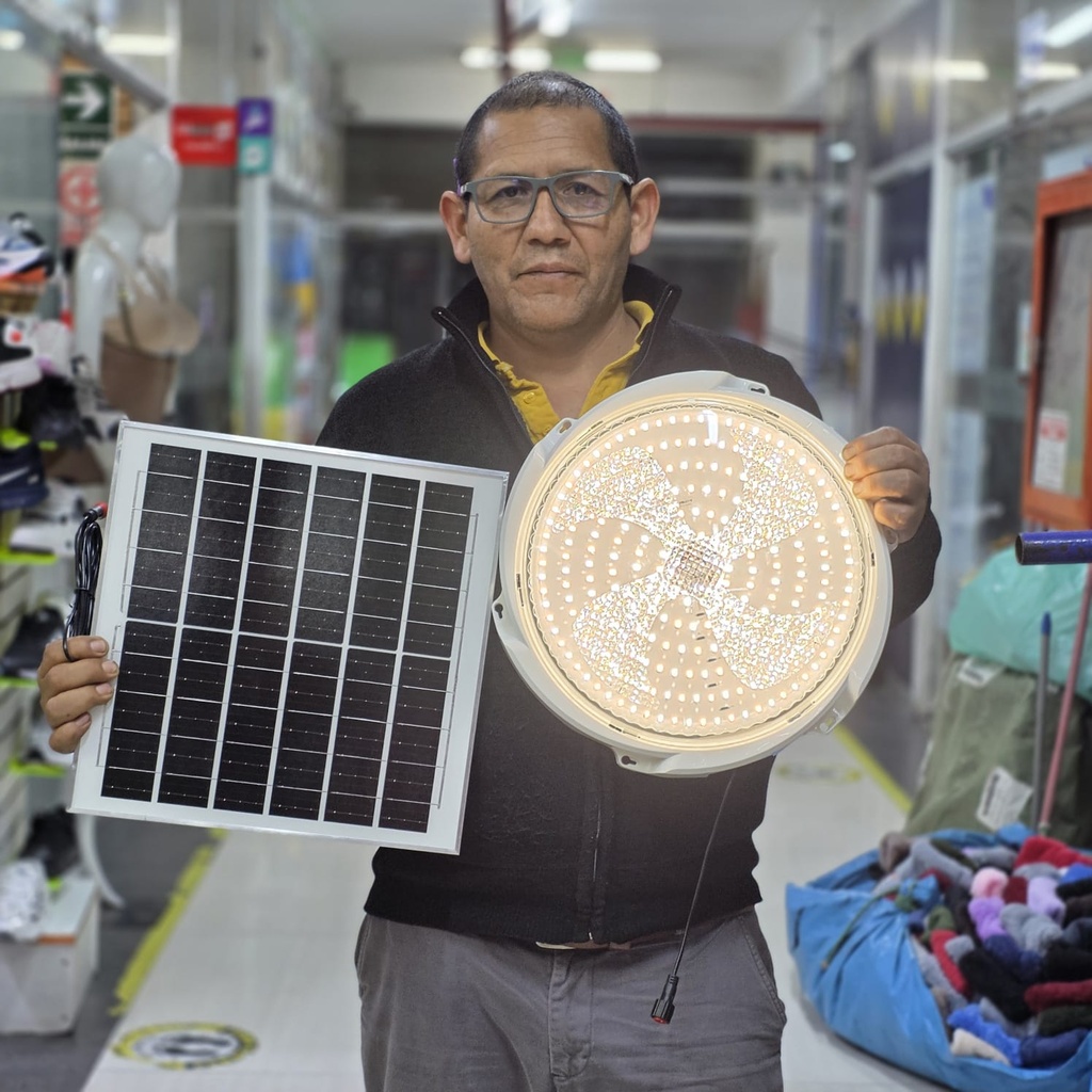 LAMPARA SOLAR 300W PARA HABITACIONES COLOR BLANCO Y AMBAR |NAY-246| 