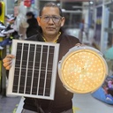 LAMPARA SOLAR 200W PARA HABITACIONES COLOR BLANCO Y AMBAR |NAY-118|