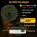 CADENA DE LUCES 9 M Y FOCO SOLAR / RECARGABLE |K663|