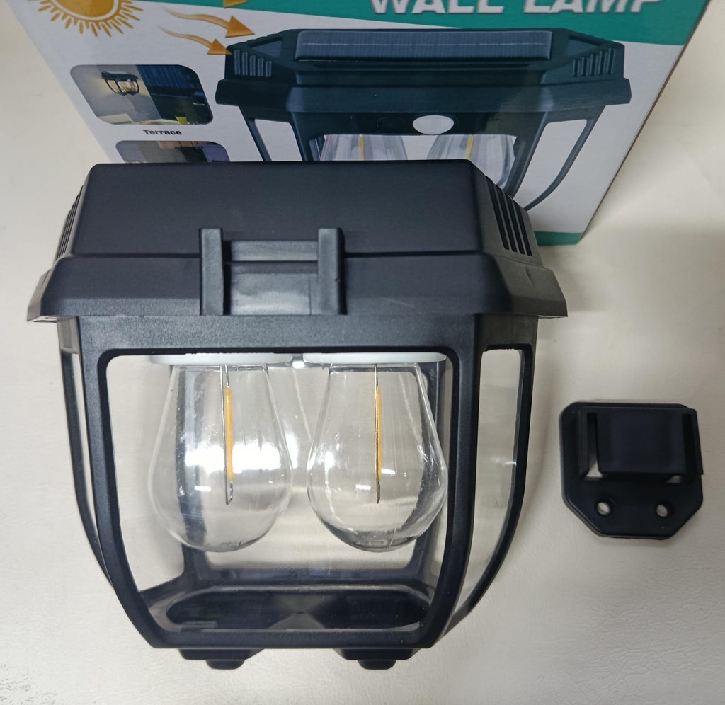 LAMPARA SOLAR 2 FOCOS |HW 669-2W|