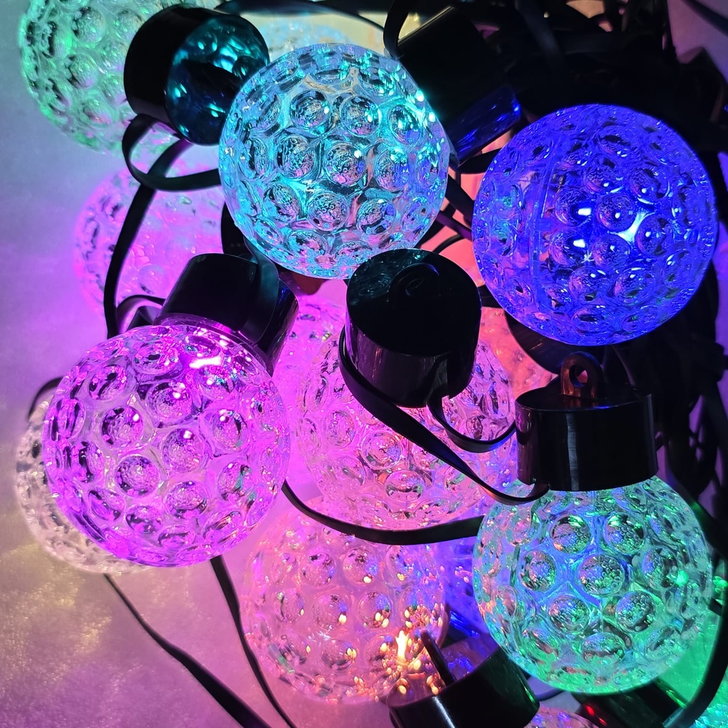 GUIRNALDA ELECTRICA ESFERA ASPERA RGB 9M |SD-67417|