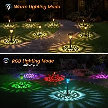 ESTACA DECORATIVA SOLAR RGB Y LUZ BLANCA |TY015|