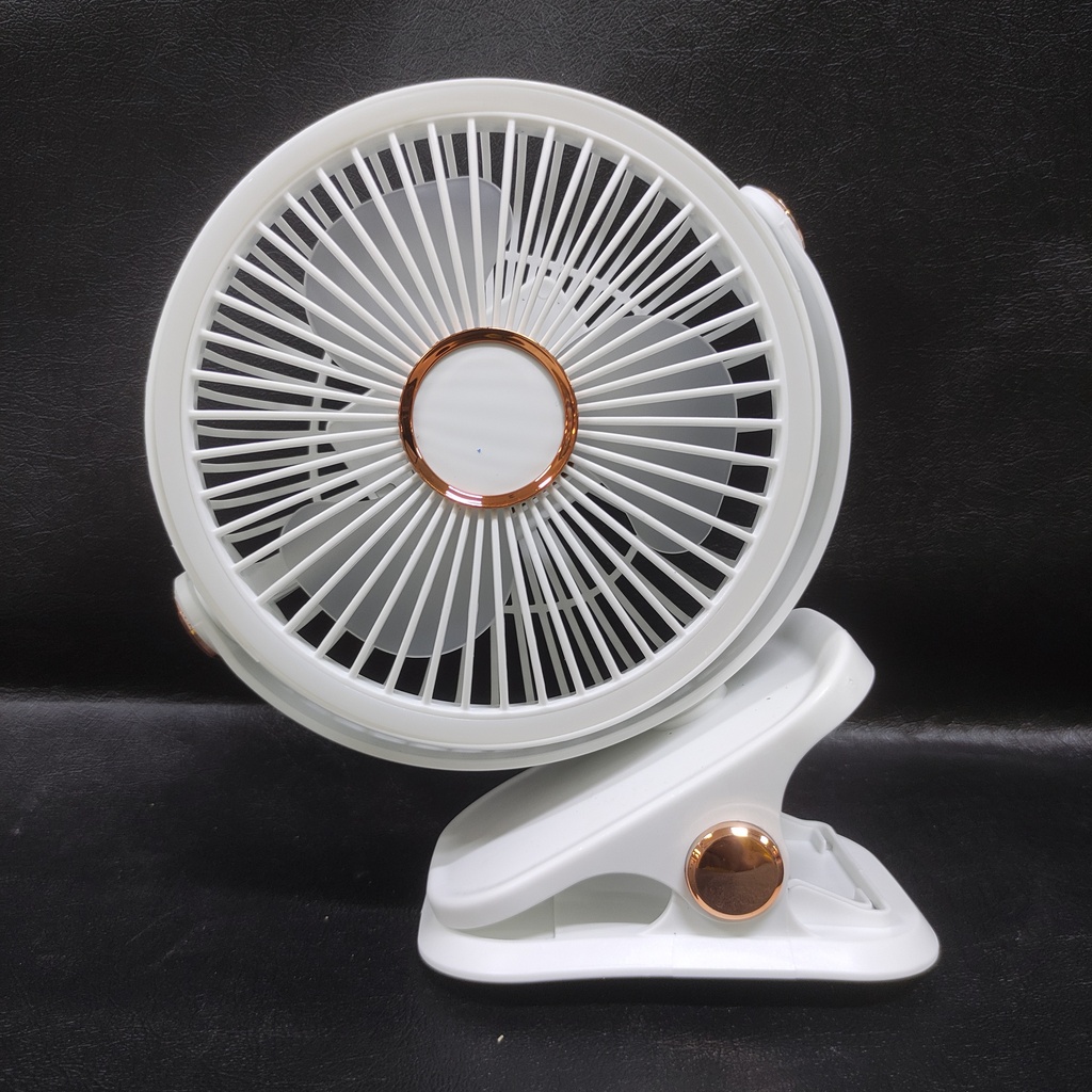 VENTILADOR DE CLIP CON LUZ RECARGABLE USB |K451|