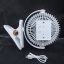 VENTILADOR DE CLIP CON LUZ RECARGABLE USB |K451|
