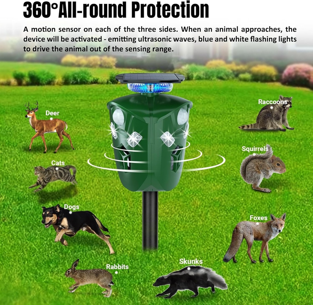 AHUYENTADOR DE AVES, PERROS, GATOS, RATAS |AR16|