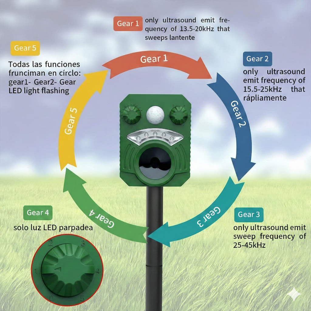 AHUYENTADOR DE PALOMAS, GATOS Y PERROS |AR33|