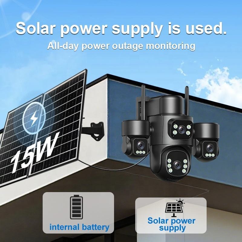 CAMARA SOLAR DOBLE PANEL CON CHIP |LT-D66|