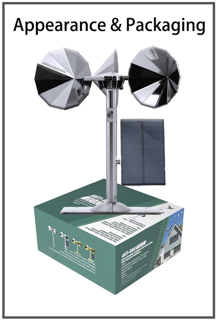 AHUYENTADOR DE AVES EOLICO Y SOLAR |H103|