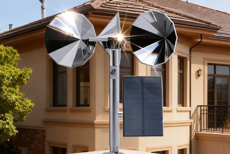 AHUYENTADOR DE AVES EOLICO Y SOLAR |H103|