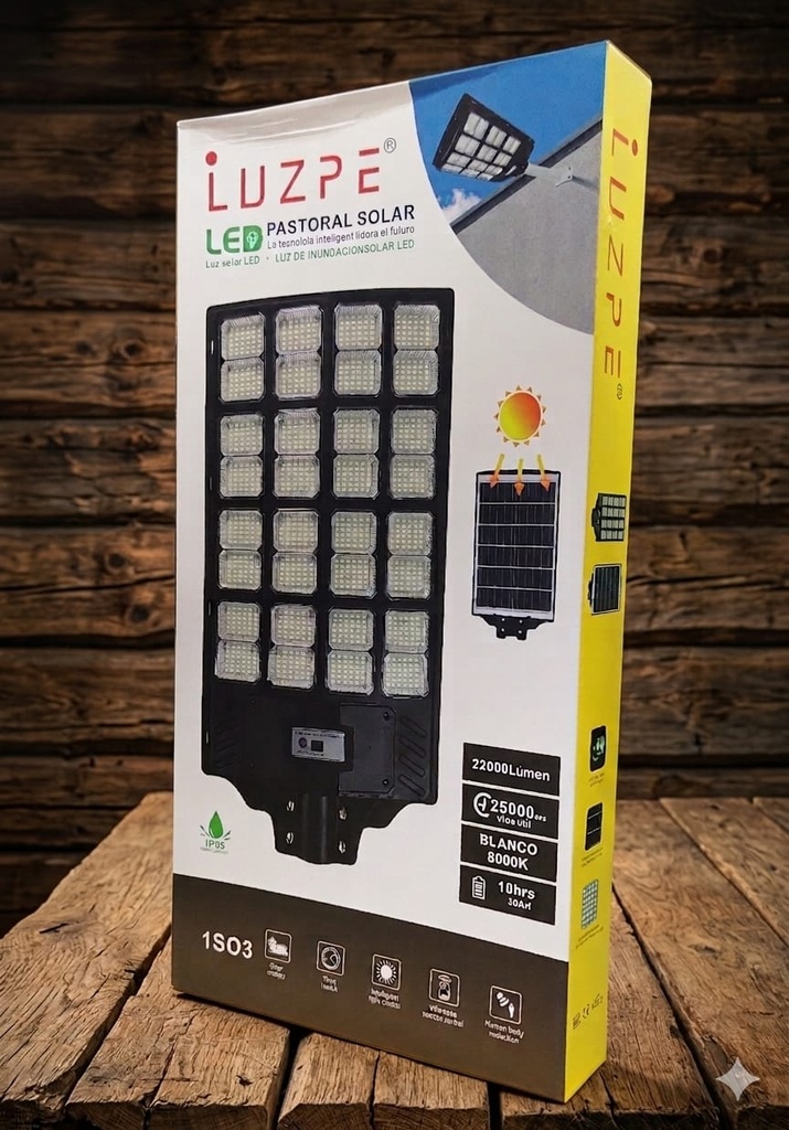 LUZ PASTORAL SOLAR 600W S/B |90311|