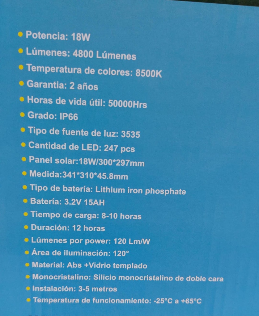 REFLECTOR SOLAR |AJ440457|