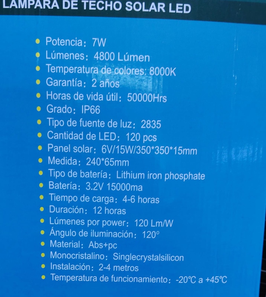 LUCES SOLARES PARA HABITACIONES |AJ440477A|