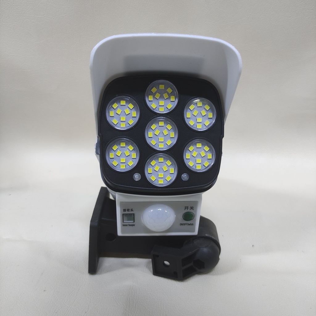 FOCO SOLAR MOD. CAMARA DE 77 LED CON SENSOR DE MOVIMIENTO |2178T|