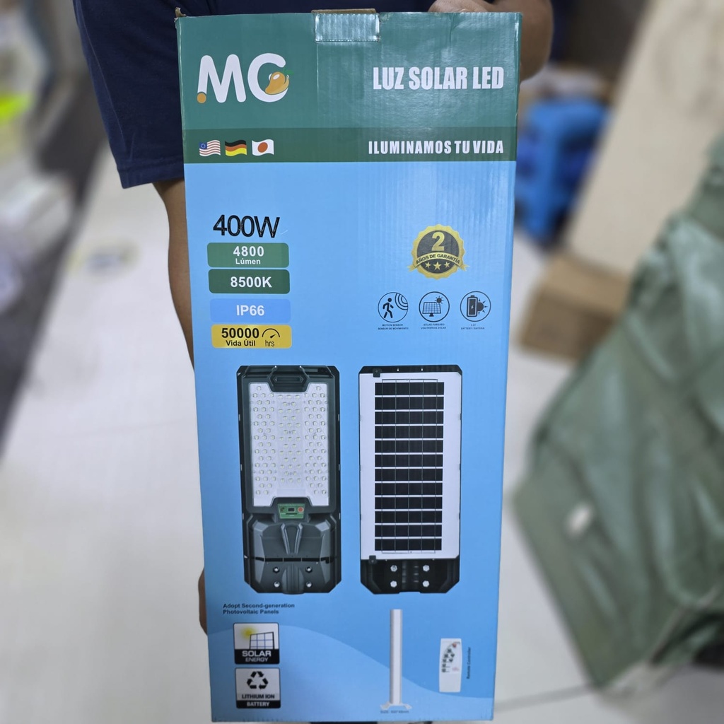 LUCES SOLARES MOD. PASTORAL 400W + SOPORTE |440549|  