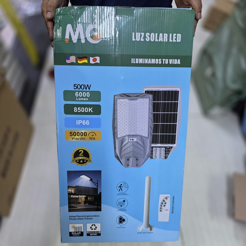 LUCES SOLARES MOD. PASTORAL 500W + BASE |440520|