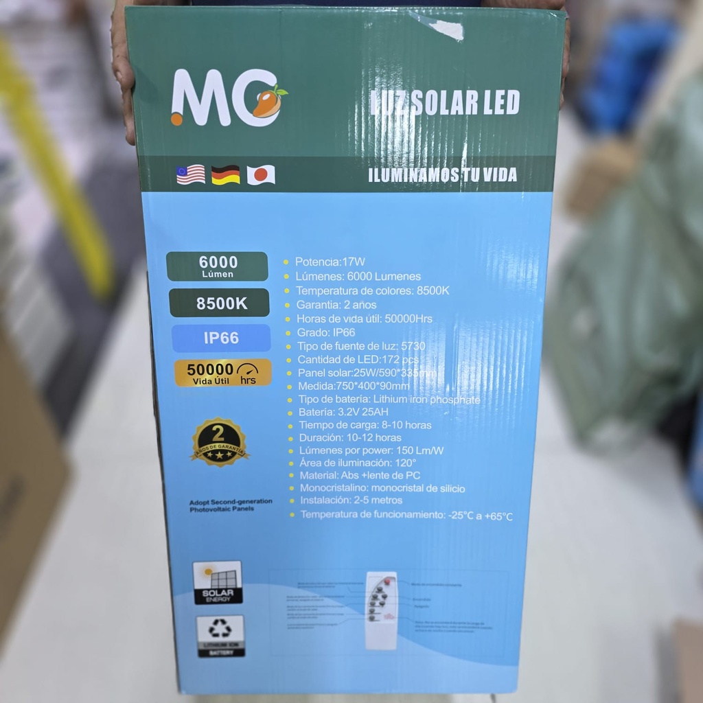 LUCES SOLARES MOD. PASTORAL 500W + BASE |440520|