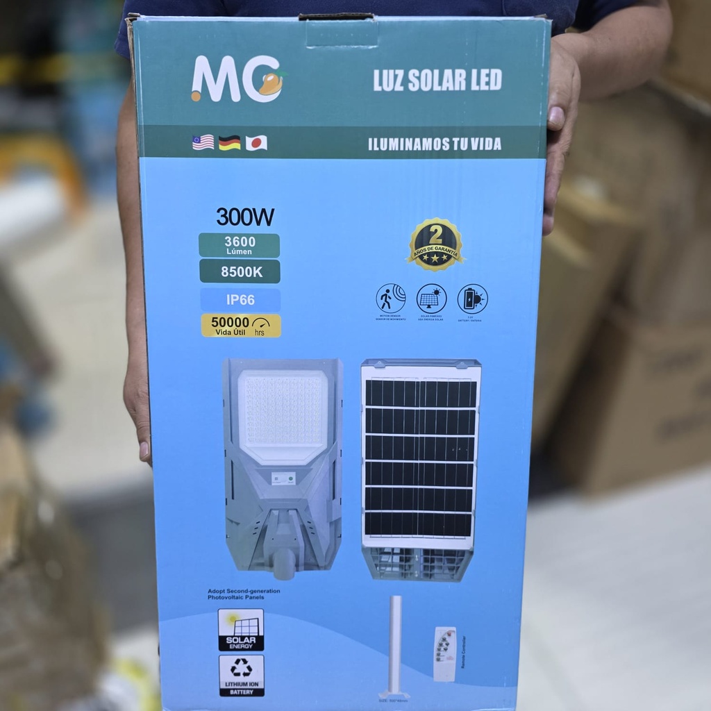 LUCES SOLARES MOD. PASTORAL 300W + SOPORTE |440532| 