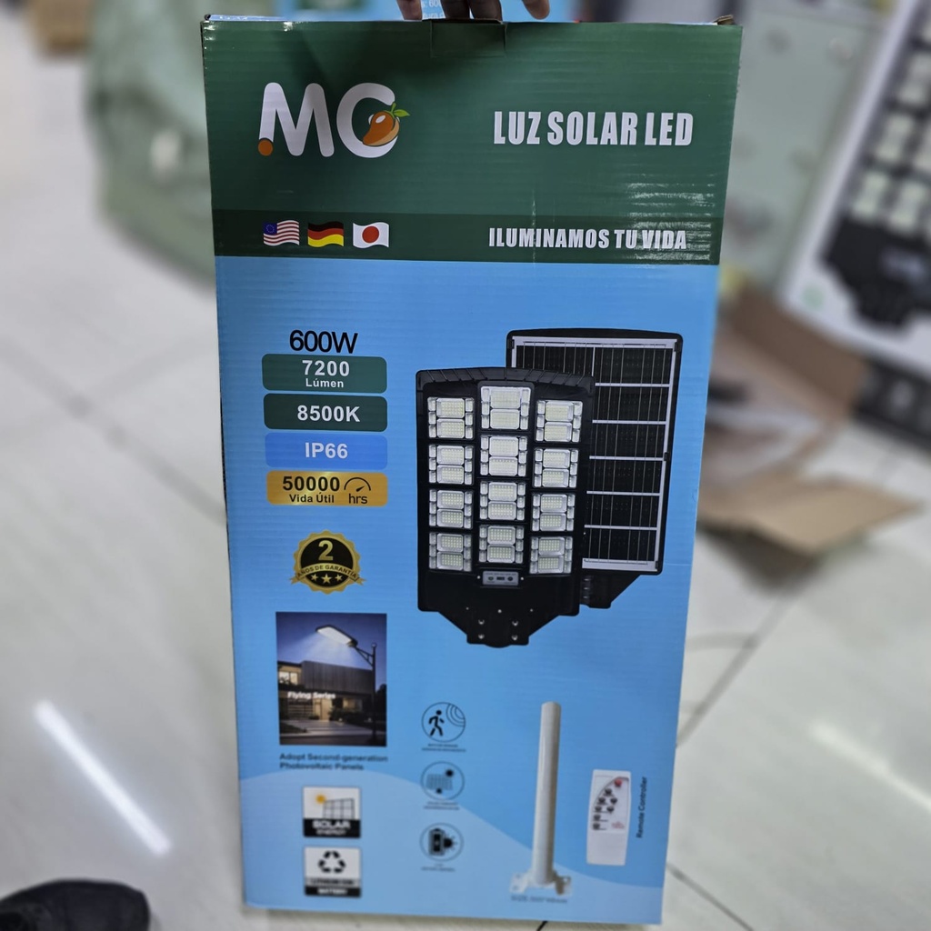 LUCES SOLARES MOD. PASTORAL 600W + SOPORTE |440515|