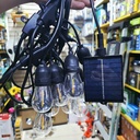GUIRNALDA SOLAR DE 5M -10 LUCES AMBAR |F3579|
