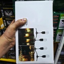 GUIRNALDA SOLAR DE 5M -10 LUCES AMBAR |F3579|