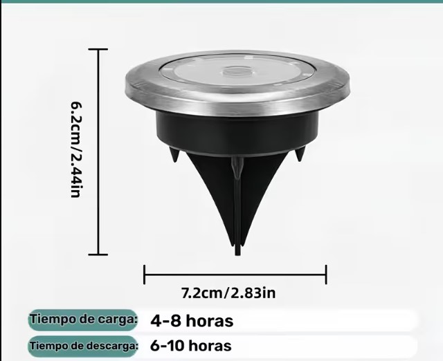 LUCES SOLARES DE PISO X 8 unid.  |AJ440474|