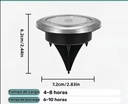 LUCES SOLARES DE PISO X 8 unid.  |AJ440474|