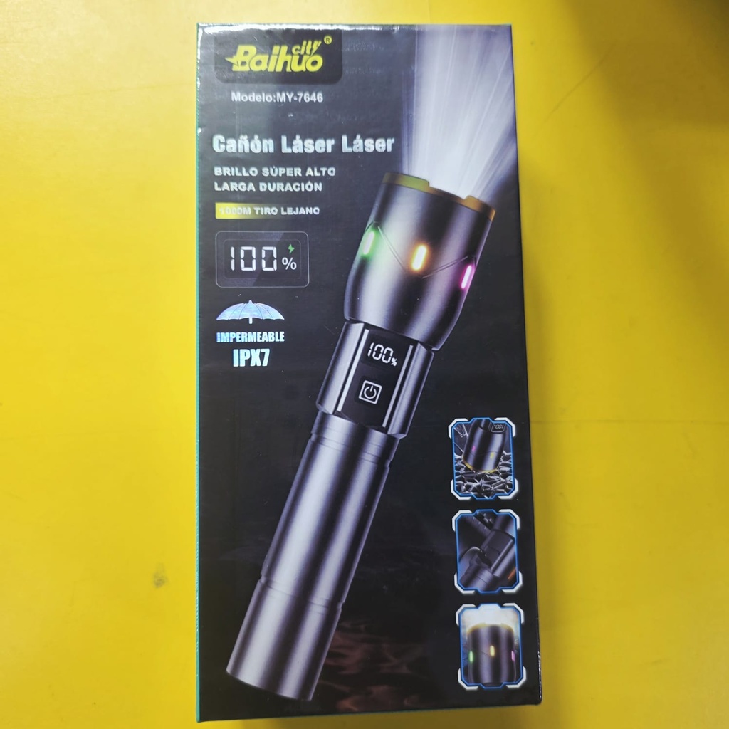 LINTERNA RECARGABLE 21700 |MY-7646|