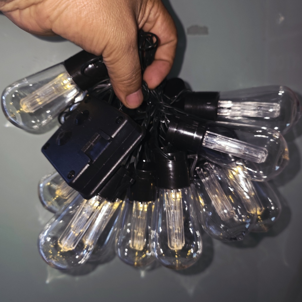GUIRNALDA SOLAR  AMBAR 20 LUCES 5M |440586|