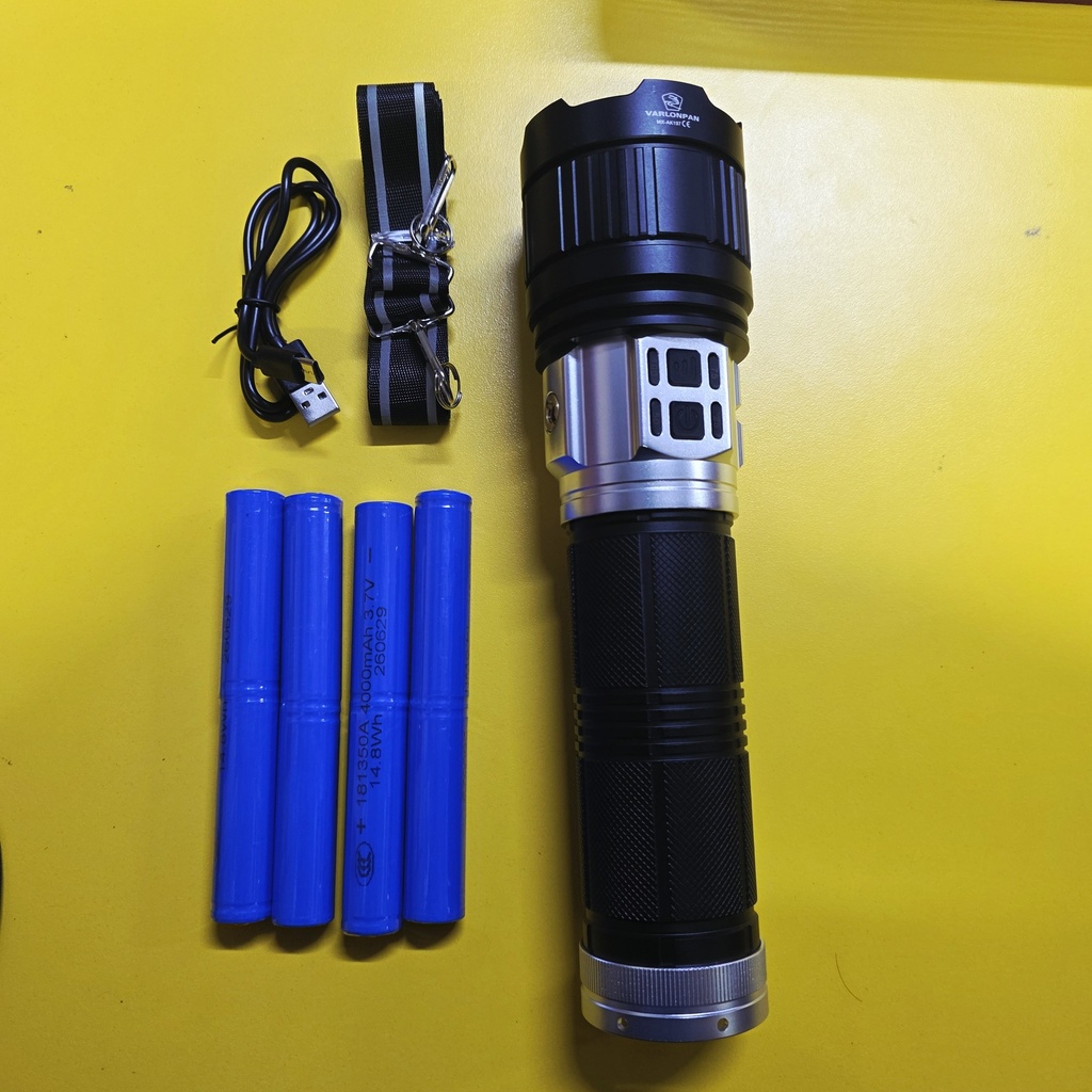 LINTERNA GIGANTE 28cm CON 8 BATERIAS DE LITIO RECARGABLE |TY051|