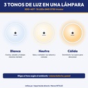 Luz solar de interior tricolor XDD-40T - tres tonos de luz