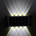 LUZ SOLAR DE PARED 8 LEDs BLANCO Y AMBAR |BK-8ByA|