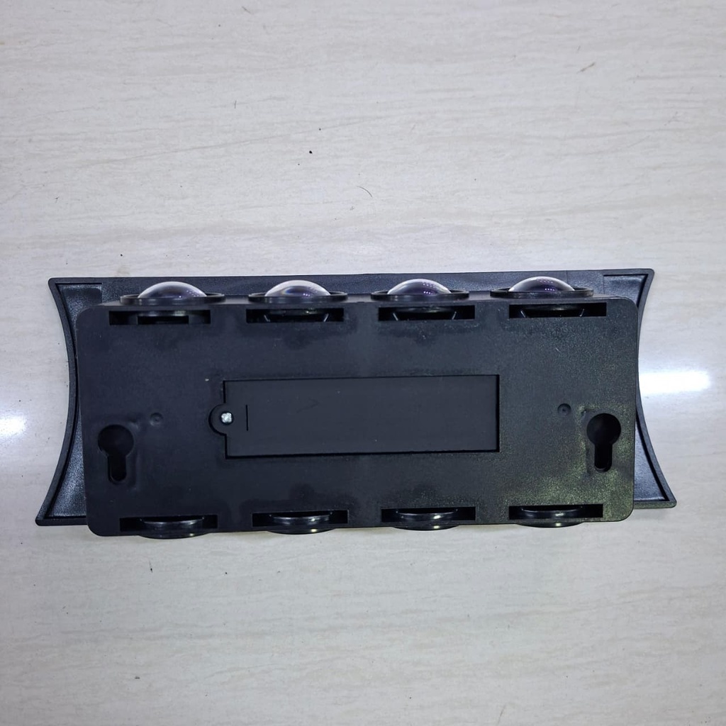 LUZ SOLAR DE PARED 8 LEDs BLANCO Y AMBAR |BK-8ByA|