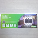 LUZ SOLAR DE PARED 8 LEDs BLANCO Y AMBAR |BK-8ByA|
