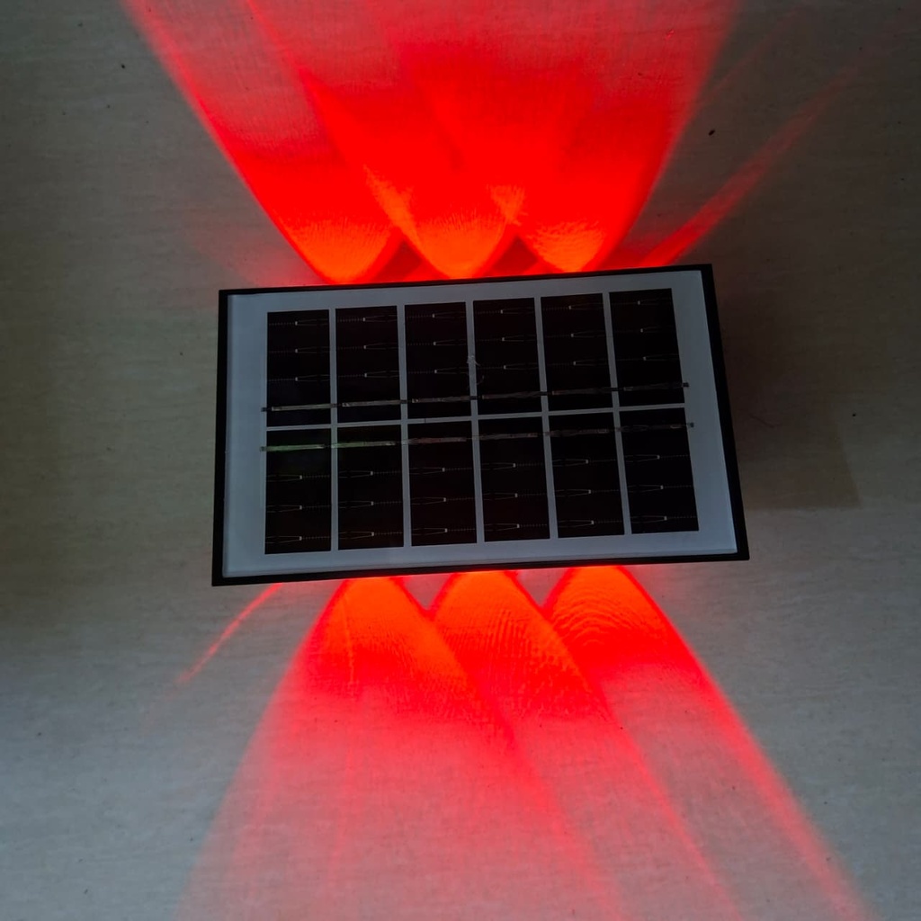 LUZ SOLAR DE PARED 6 LEDs RGB |BK-6RGB| 