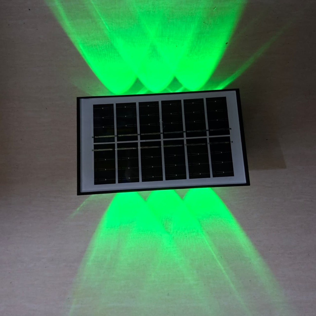 LUZ SOLAR DE PARED 6 LEDs RGB |BK-6RGB| 