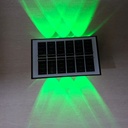 LUZ SOLAR DE PARED 6 LEDs RGB |BK-6RGB| 