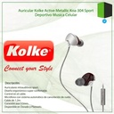 AUDIFONO ACTIVO METALICO KOLKE |KOA-304| 
