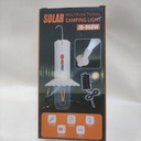 LINTERNA SOLAR PARA CAMPING Y PANEL PARA CARGAR CELULAR |JB-968W|