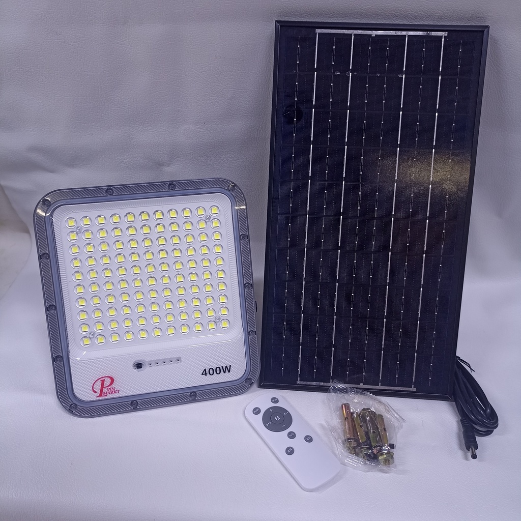 REFLECTOR 400W DE POLIACRILICO CON PANEL SOLAR |090808-20|